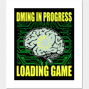 DMing in Progress Loading game Posters and Art